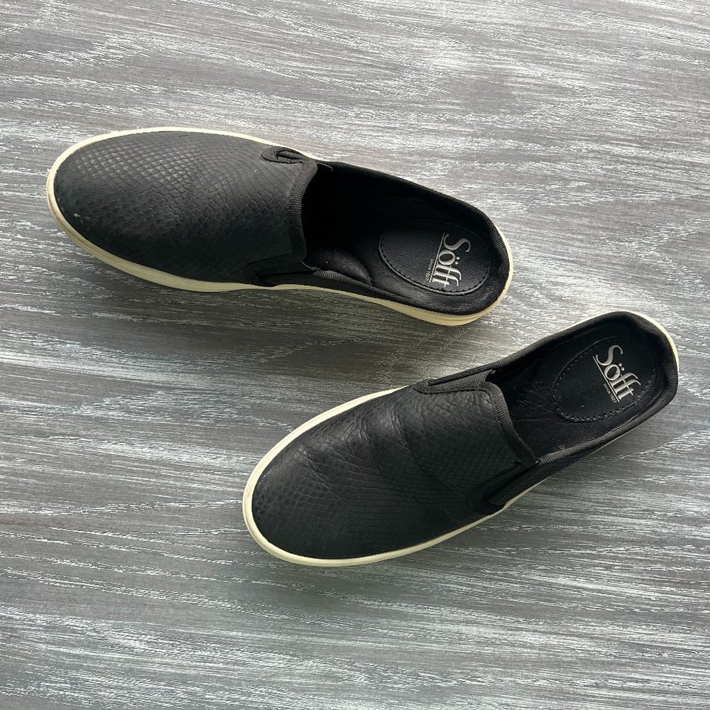 Sofft Somers Slide On in Black Snake